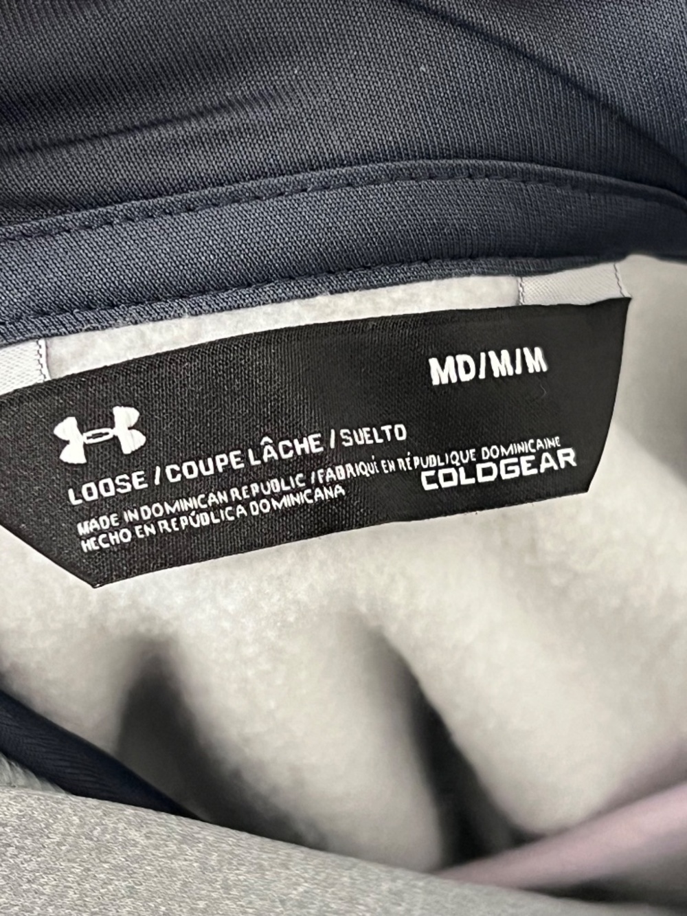 Under Armour Storm ColdGear Water-Resistant Hoodie Men’s Medium Gray NWT - Picture 4 of 5